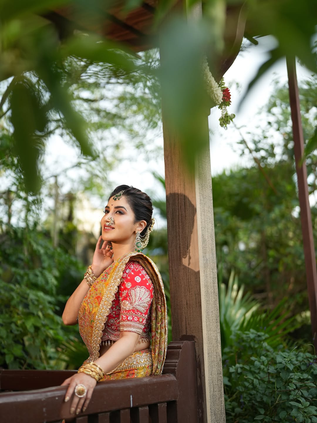 Smita Gondkar Yellow Saree Photoshoot