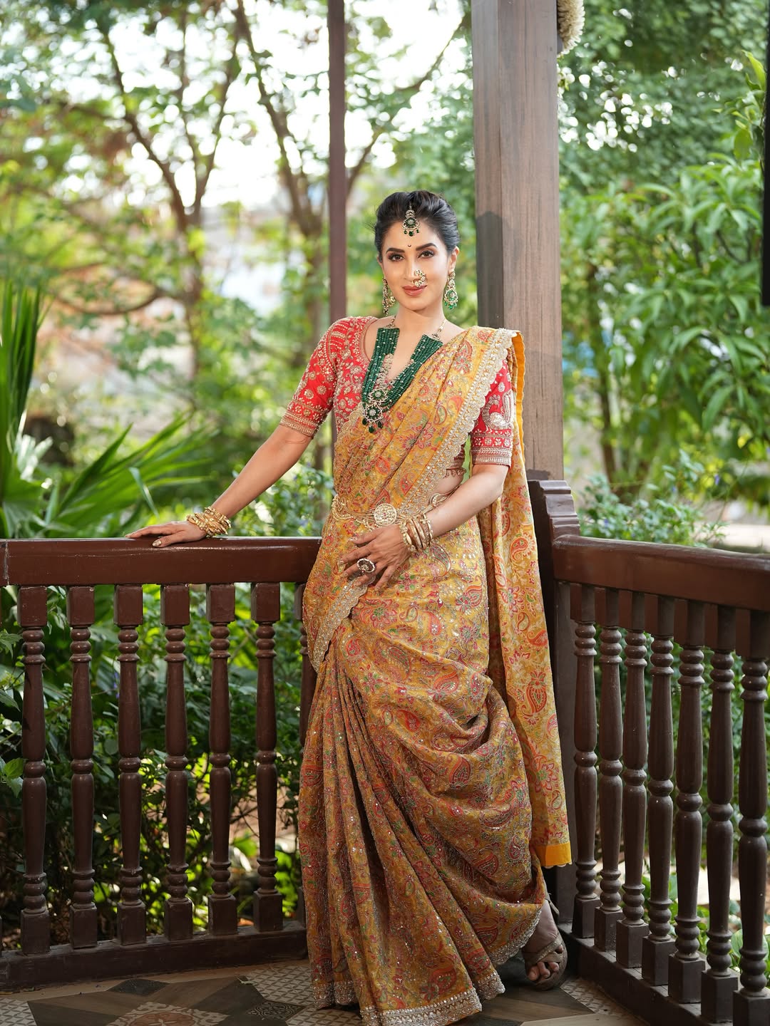 Smita Gondkar Yellow Saree Photoshoot