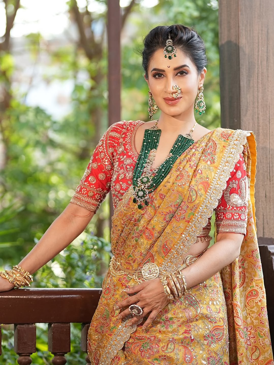 Smita Gondkar Yellow Saree Photoshoot
