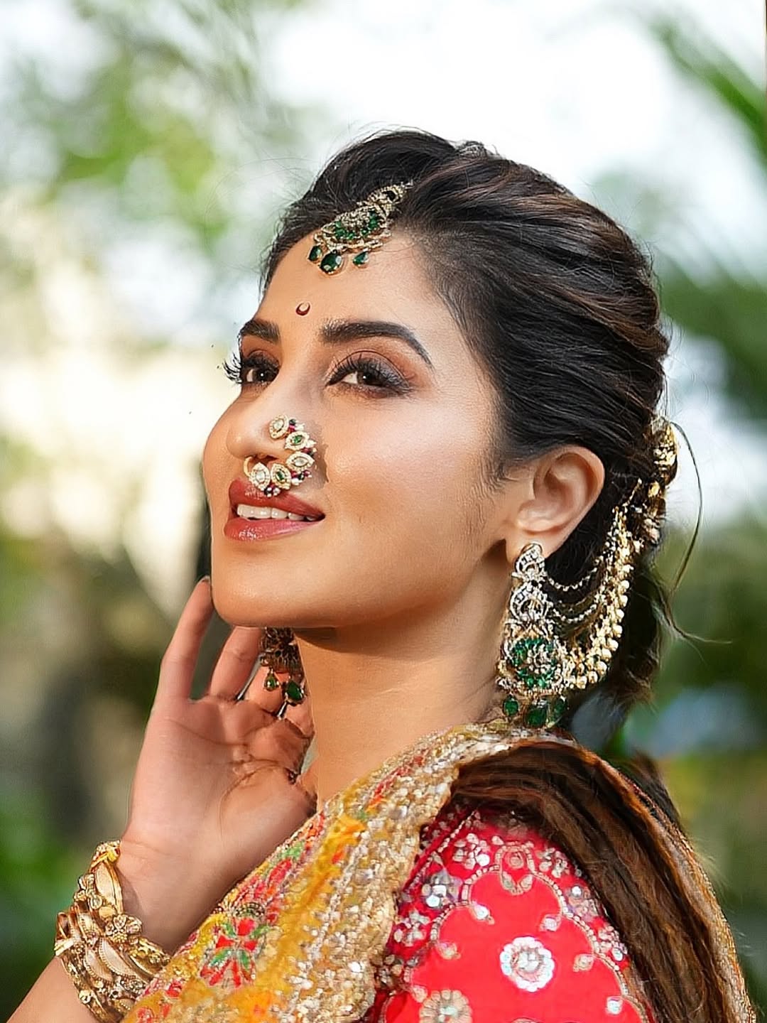 Smita Gondkar Yellow Saree Photoshoot