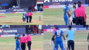 Suryakumar Yadav fan touches his feet and hug takes selfie on ground video viral surya gesture wins hearts
