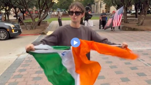 Texas Frisco Indian flag insult video | अमेरिकेत भारतीय ध्वजाचा अवमान | Manish Sisodia slams PM Modi Trump | North Dallas US immigrants anti India protest 2026
