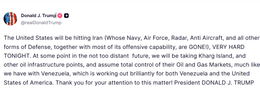 Donald Trump threatens Iran