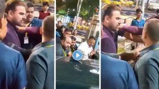 Arbaaz Khan looking shocked during security breach in Kolkata as fan enters his car