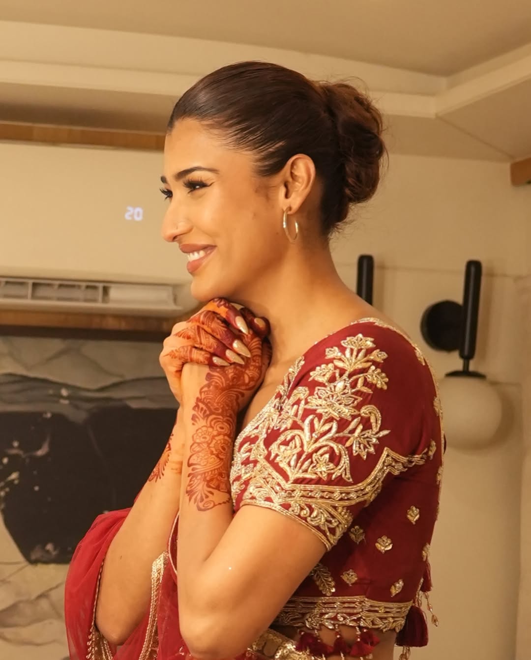 bigg boss 19 fame nehal chudasama wedding photos viral
