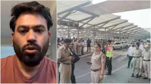 Abhijeet Dipke at Delhi airport for Cockroach Janta Party protest | Cockroach Janta Party live updates from Jantar Mantar Delhi | कॉक्रोच जनता पार्टी आंदोलन दिल्ली जंतरमंतर लाइव्ह | अभिजित दिपके दिल्ली विमानतळ कॉक्रोच जनता पार्टी