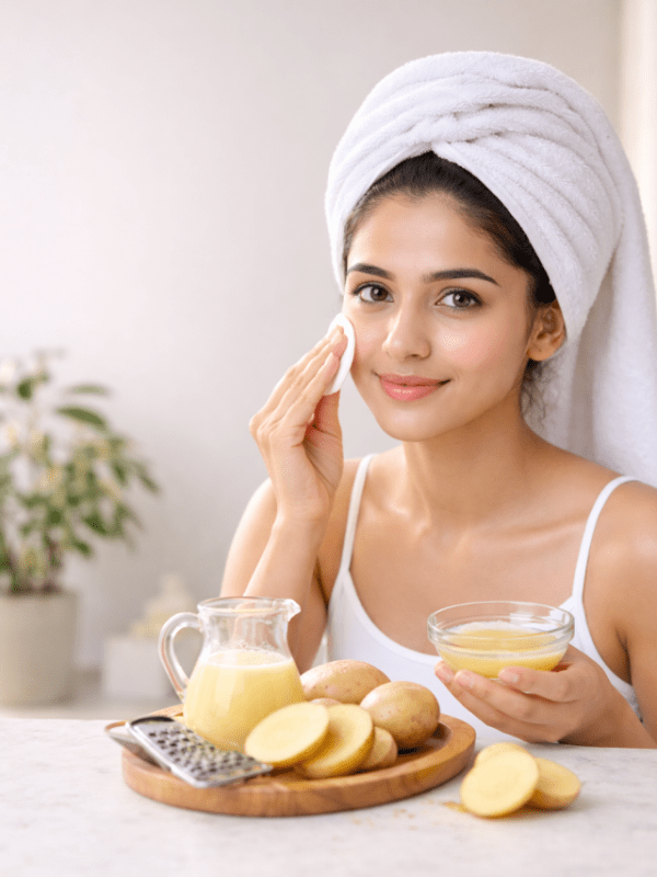 How to use potato juice for face