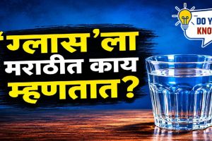 Traditional drinking glass known as pela in Marathi language