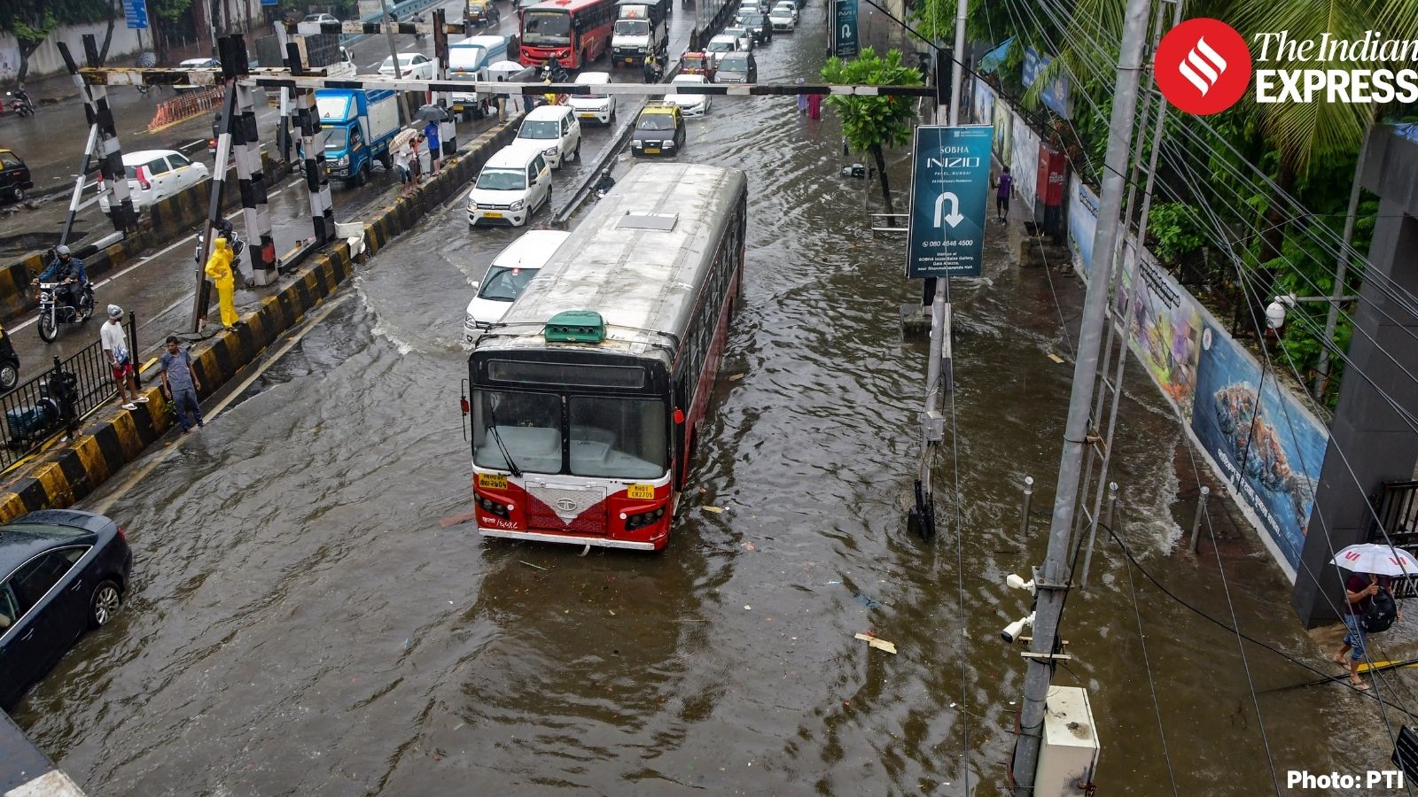Mumbai woke up to flooded roads, severe traffic snarls, and disrupted train services on Wednesday after an intense overnight spell of rain