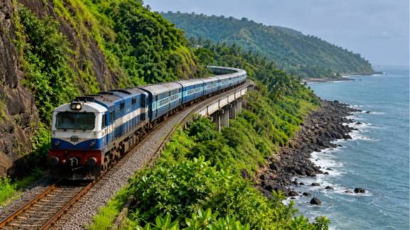 Konkan Railway doubling project updates | Konkan railway train delay reason | CMD Santosh Kumar Jha news | Mumbai Goa train track doubling proposal