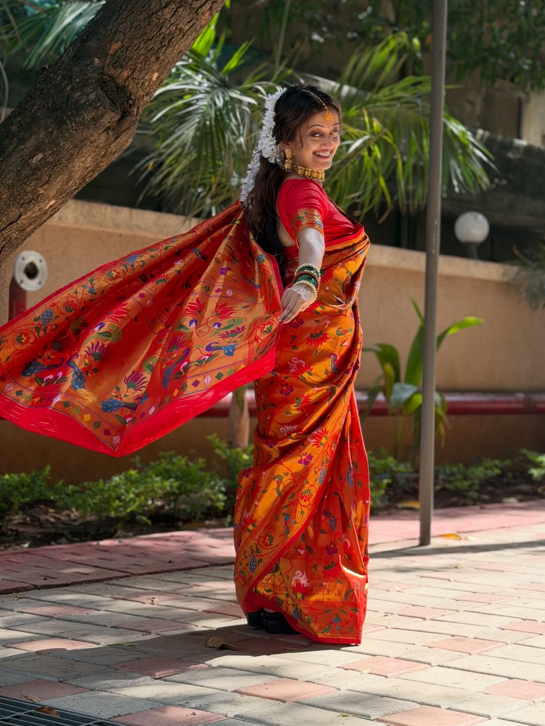 manasi naik paithani photos
