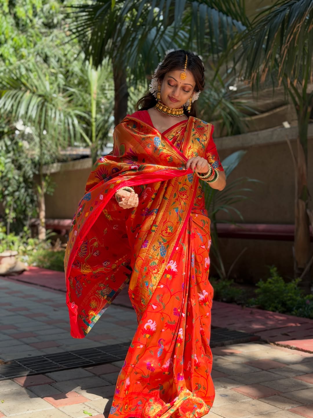 manasi naik paithani photos