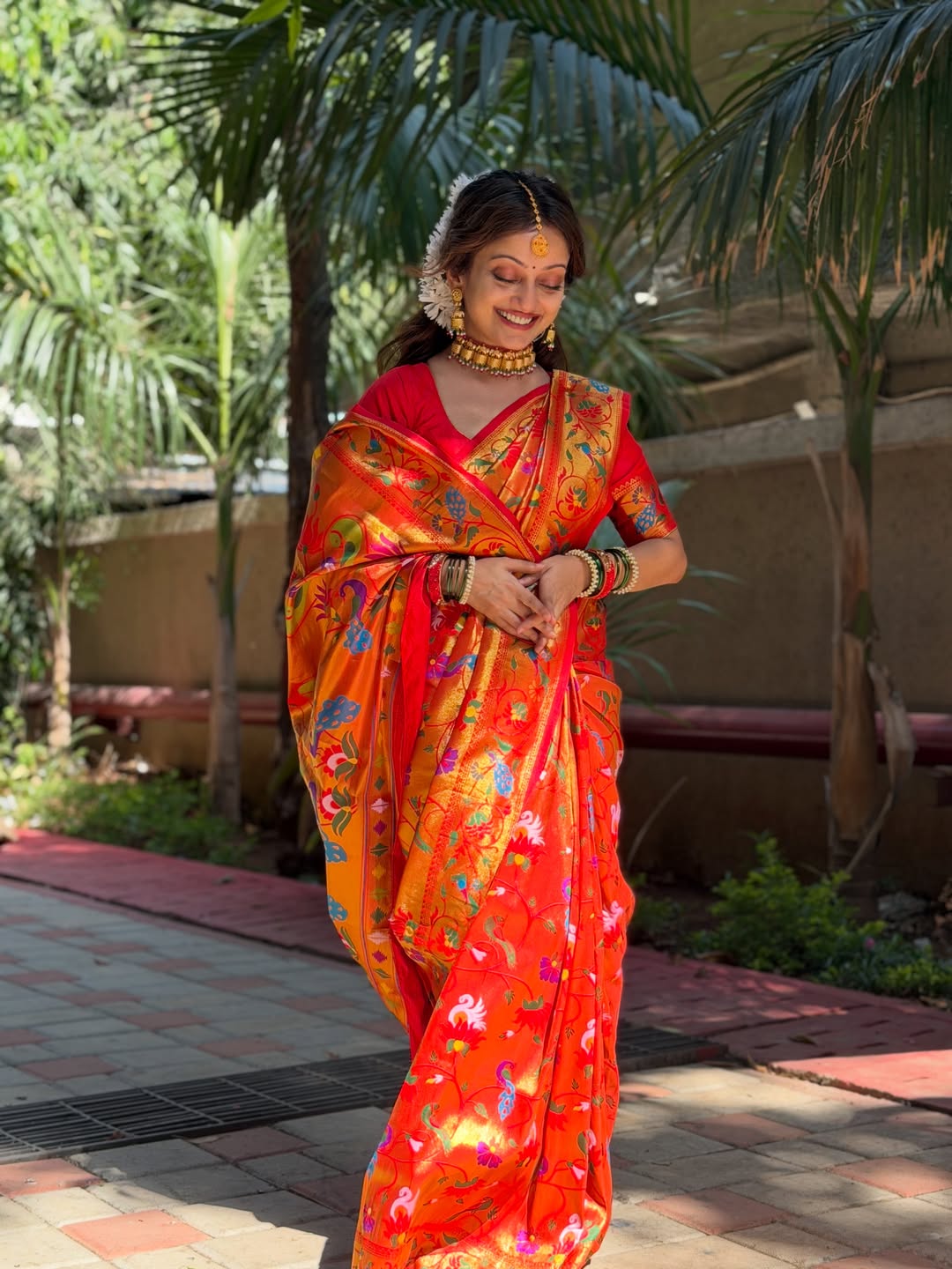 manasi naik paithani photos