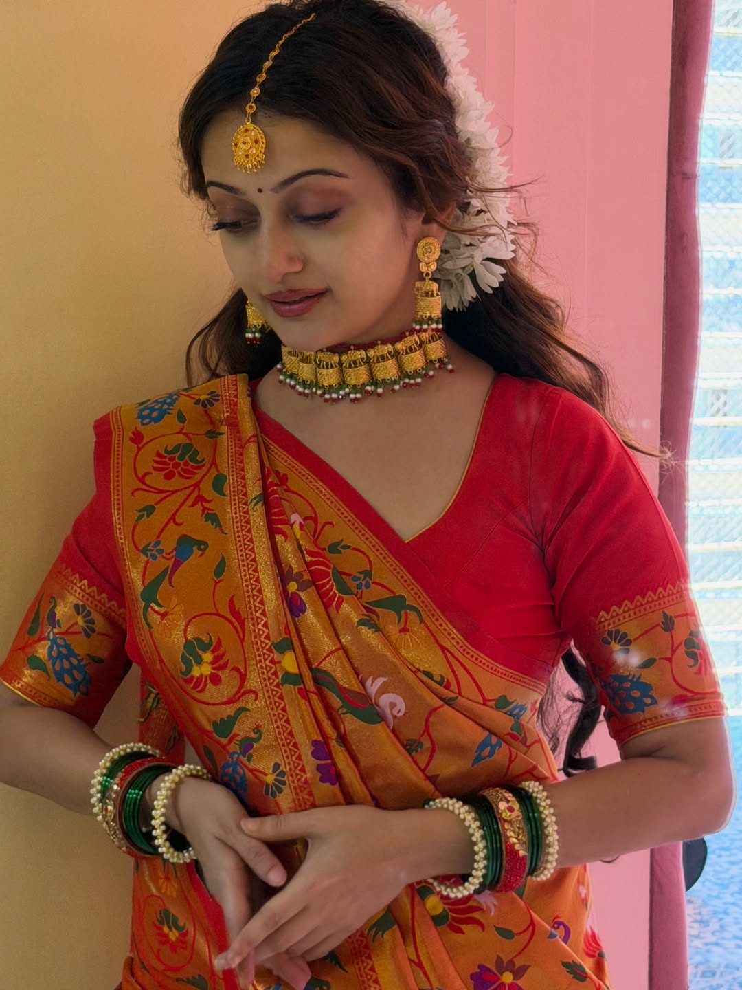 manasi naik paithani photos