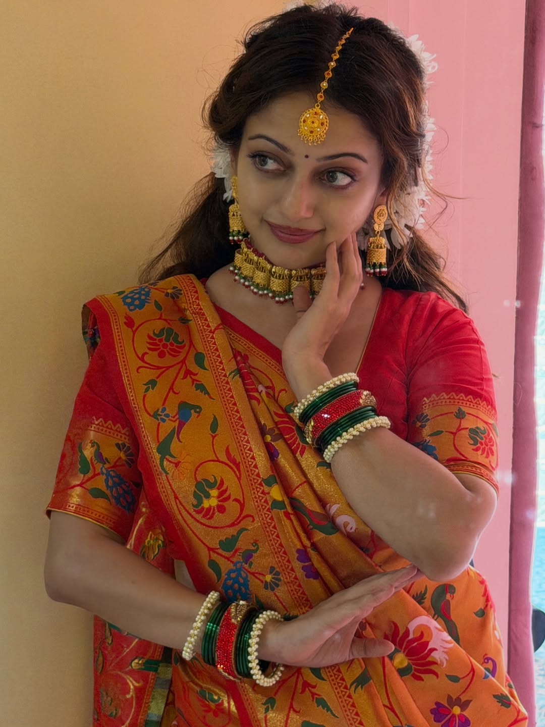 manasi naik paithani photos