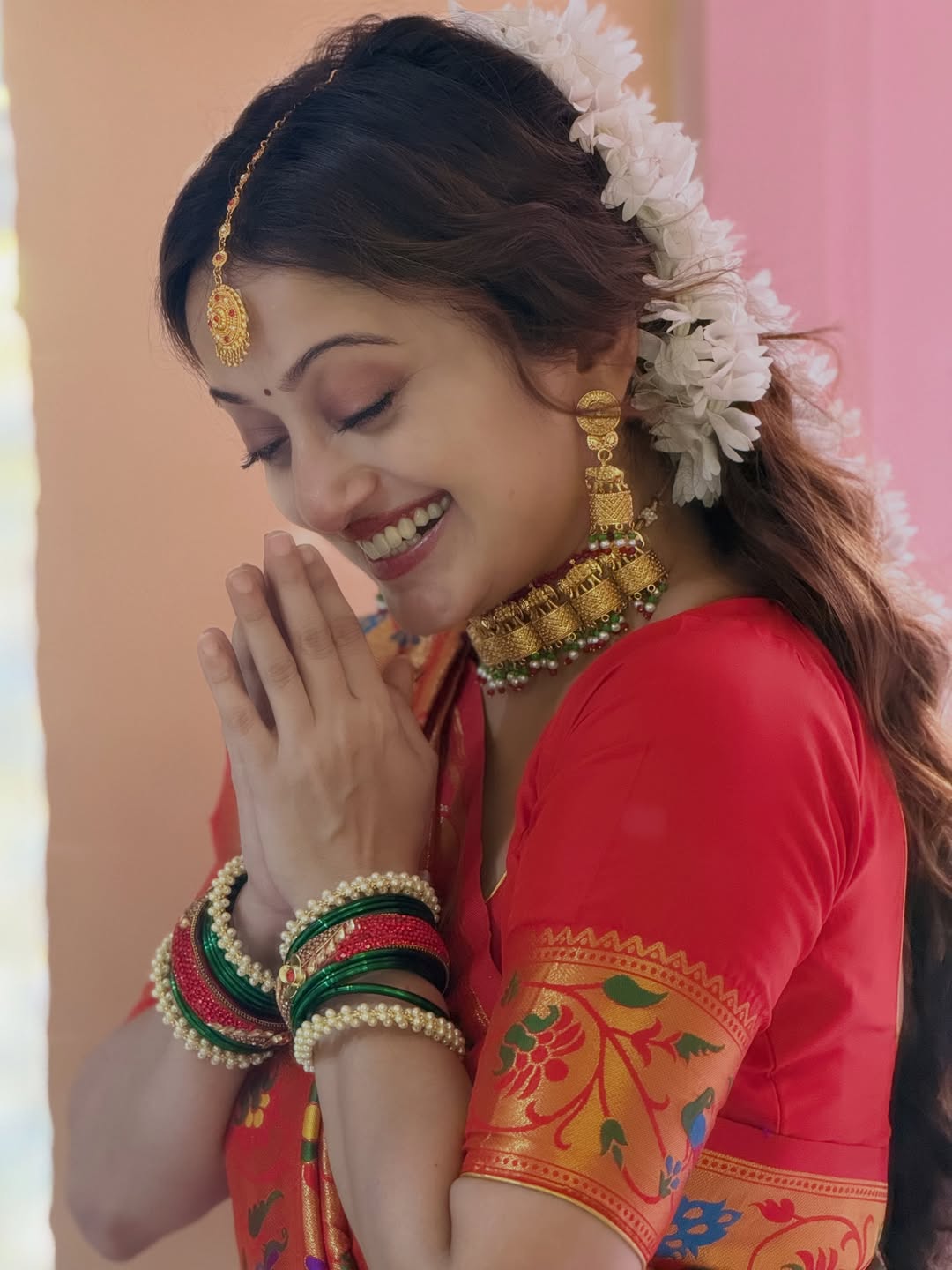 manasi naik paithani photos