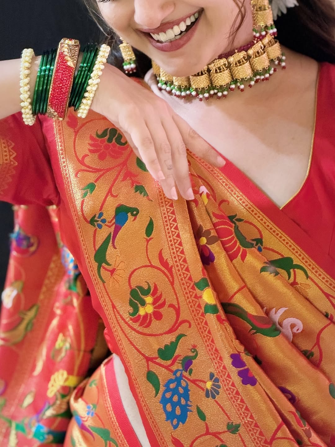 manasi naik paithani photos
