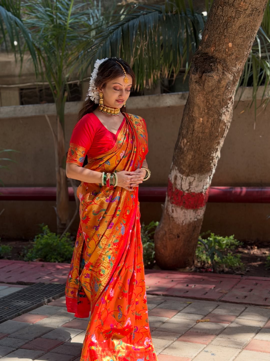 manasi naik paithani photos