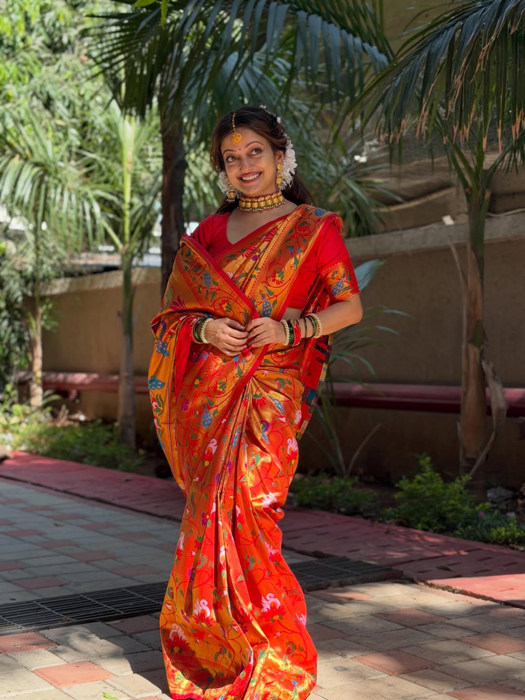 manasi naik paithani photos