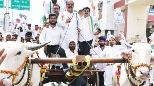 Congress Nanded Sood Morcha | नांदेडमध्ये काँग्रेसचा आसूड मोर्चा: सपकाळ, रवींद्र चव्हाण
