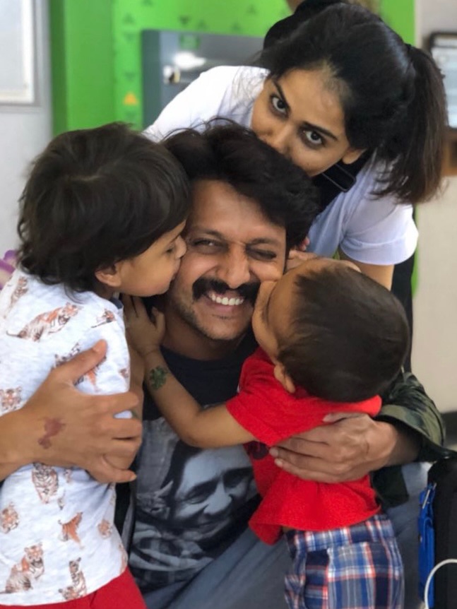genelia deshmukh special post for fathers day shares photos with hubby riteish
