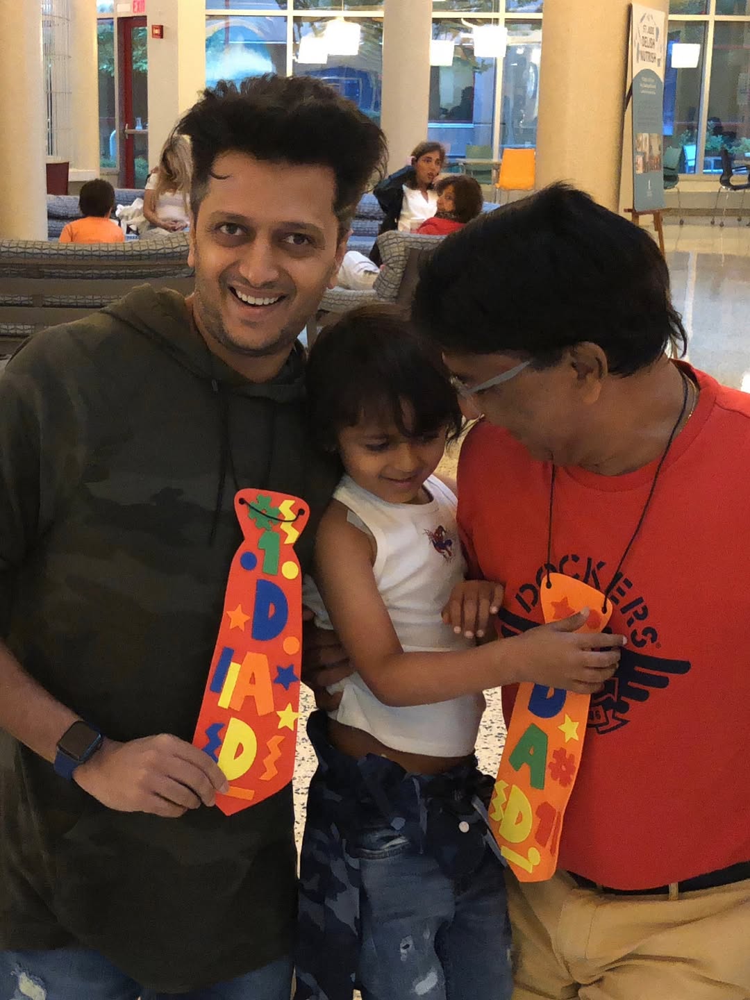 genelia deshmukh special post for fathers day shares photos with hubby riteish