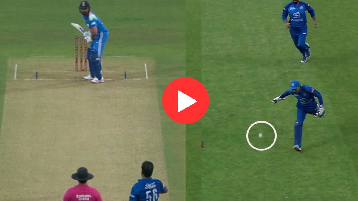 IND vs AFG: भावा, क्रिकेट खेळतोय की फुटबॉल? गुरबाजकडून रोहितचा झेल सुटला, नंतर बॉल अडवण्याऐवजी ‘गोल’च केला; पाहा VIDEO