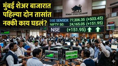 मुंबई शेअर बाजारात गुंतवणूकदारांनी अवघ्या काही तासांत कमावले २.७५ लाख कोटी रुपये