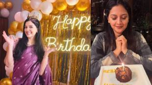 tejashri pradhan special birthday celebrated on set shares photo subodh bhave missing from the video because