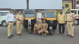 Thane traffic police seize fake autorickshaw | Bogus rickshaw racket busted in Thane | Naupada police register case against fraud driver | Mumbai Thane regional transport vehicle fraud cases