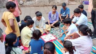 ancient games workshop vasai fort palghar | kille vasai mohim parivar traditional indian games | chakarvyuh wagh bakri marathi news | children playing traditional games maharashtra