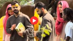 VIDEO: ‘राधे-राधे’चा जप अन् अनवाणी चालत विराट-अनुष्का पोहोचले वृंदावनला, RCB ला चॅम्पियन बनवून प्रेमानंद महाराजांचे घेतले आशीर्वाद