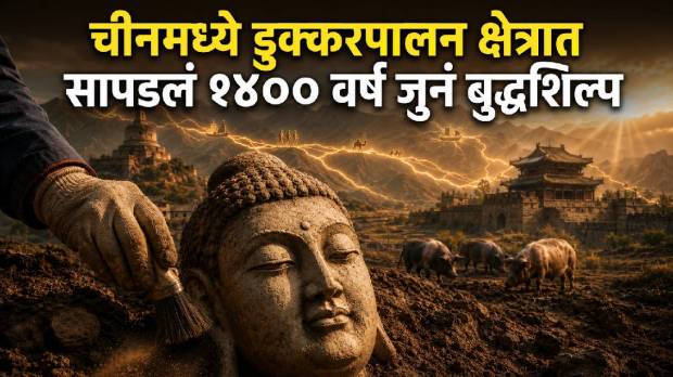 1400 year old buddha statue found
