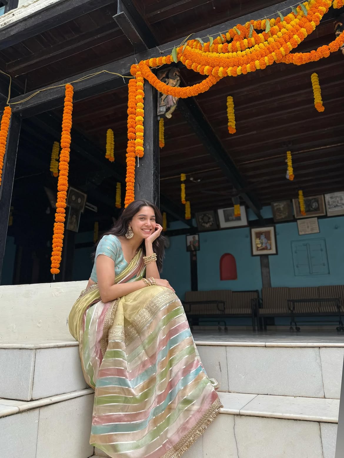 Sharvari Wagh traditional look