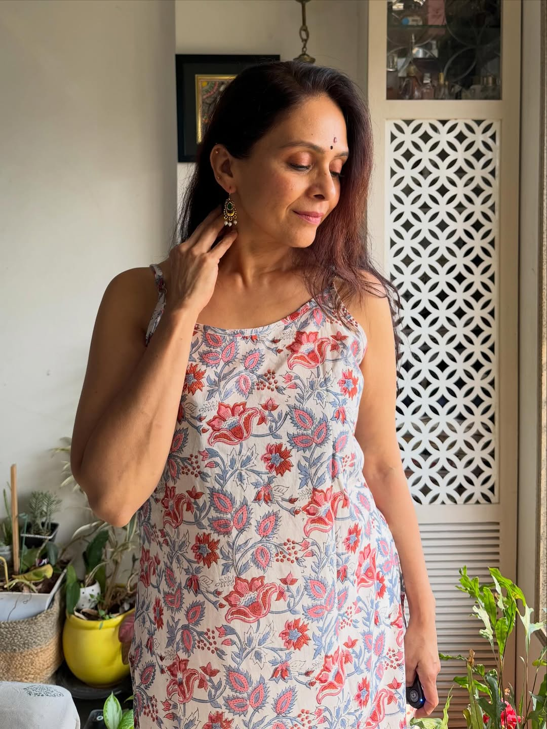 Aishwarya Narkar green halter neck kurta look