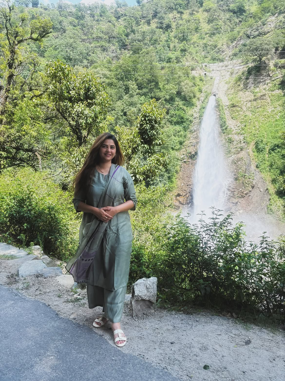 Veena Jagtap at Kalimath Temple