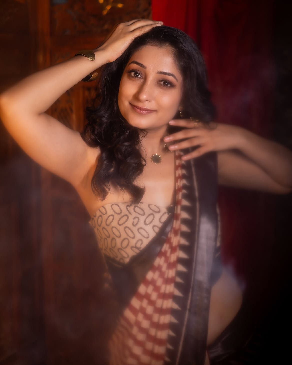Pallavi Patil saree look