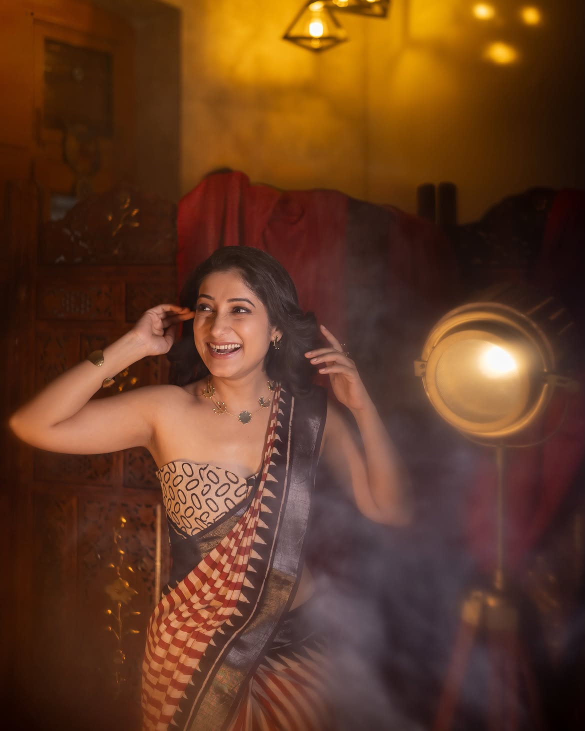 Pallavi Patil saree look