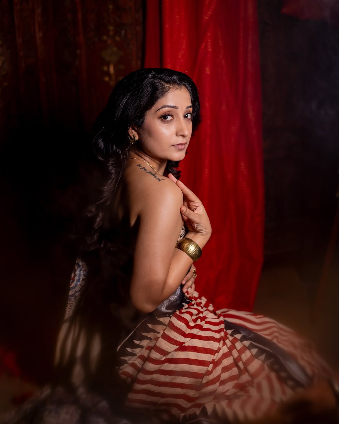 Pallavi Patil saree look