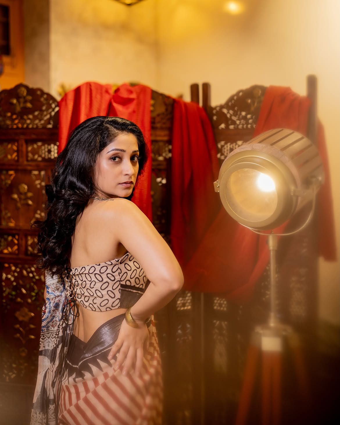 Pallavi Patil saree look