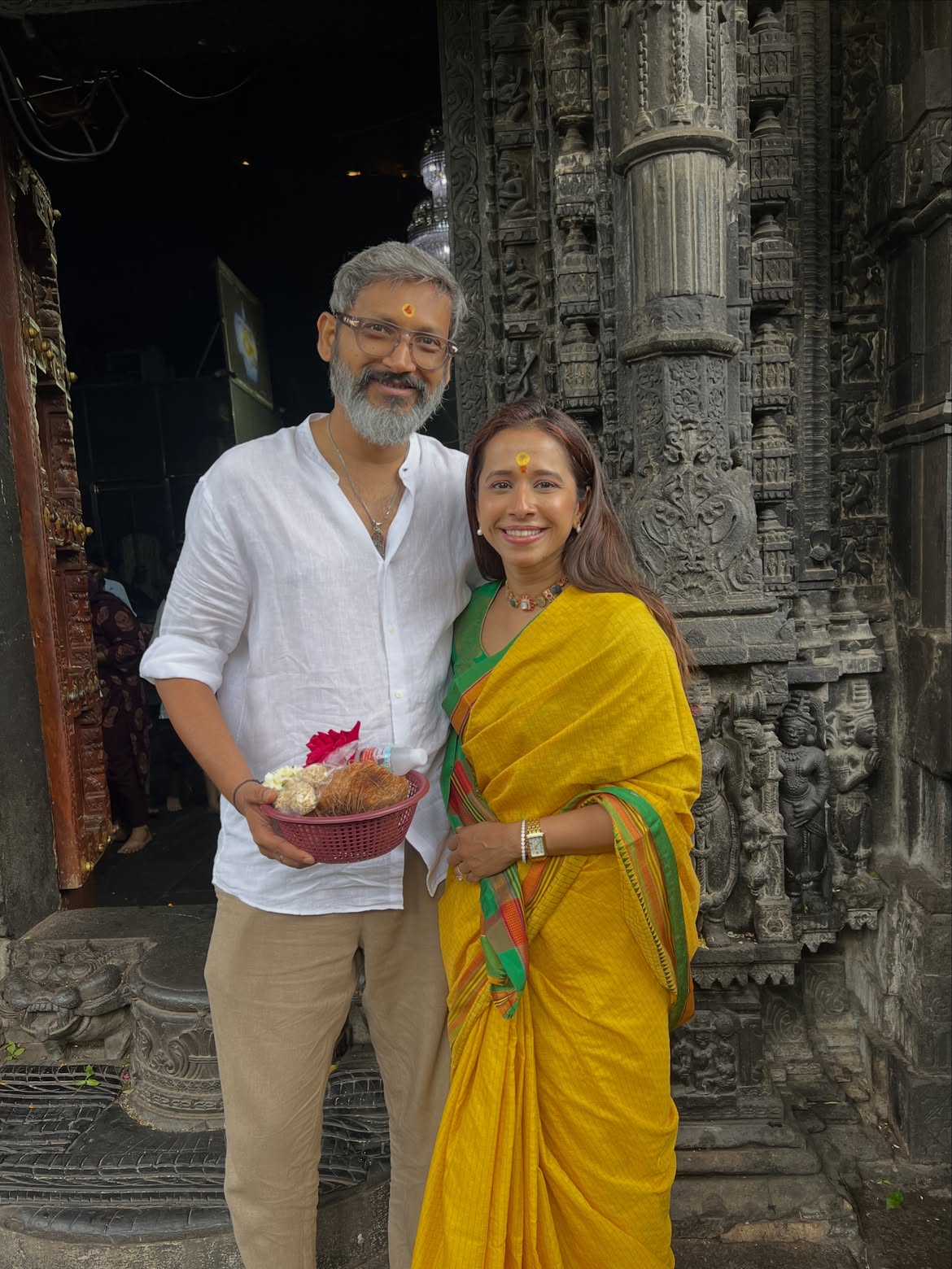 Shreya Bugde visits Trimbakeshwar temple