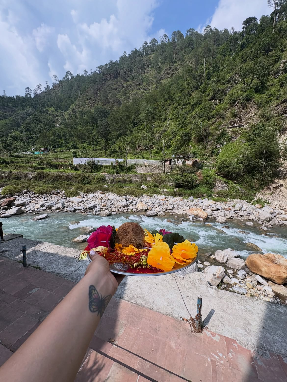 Veena Jagtap at Kalimath Temple