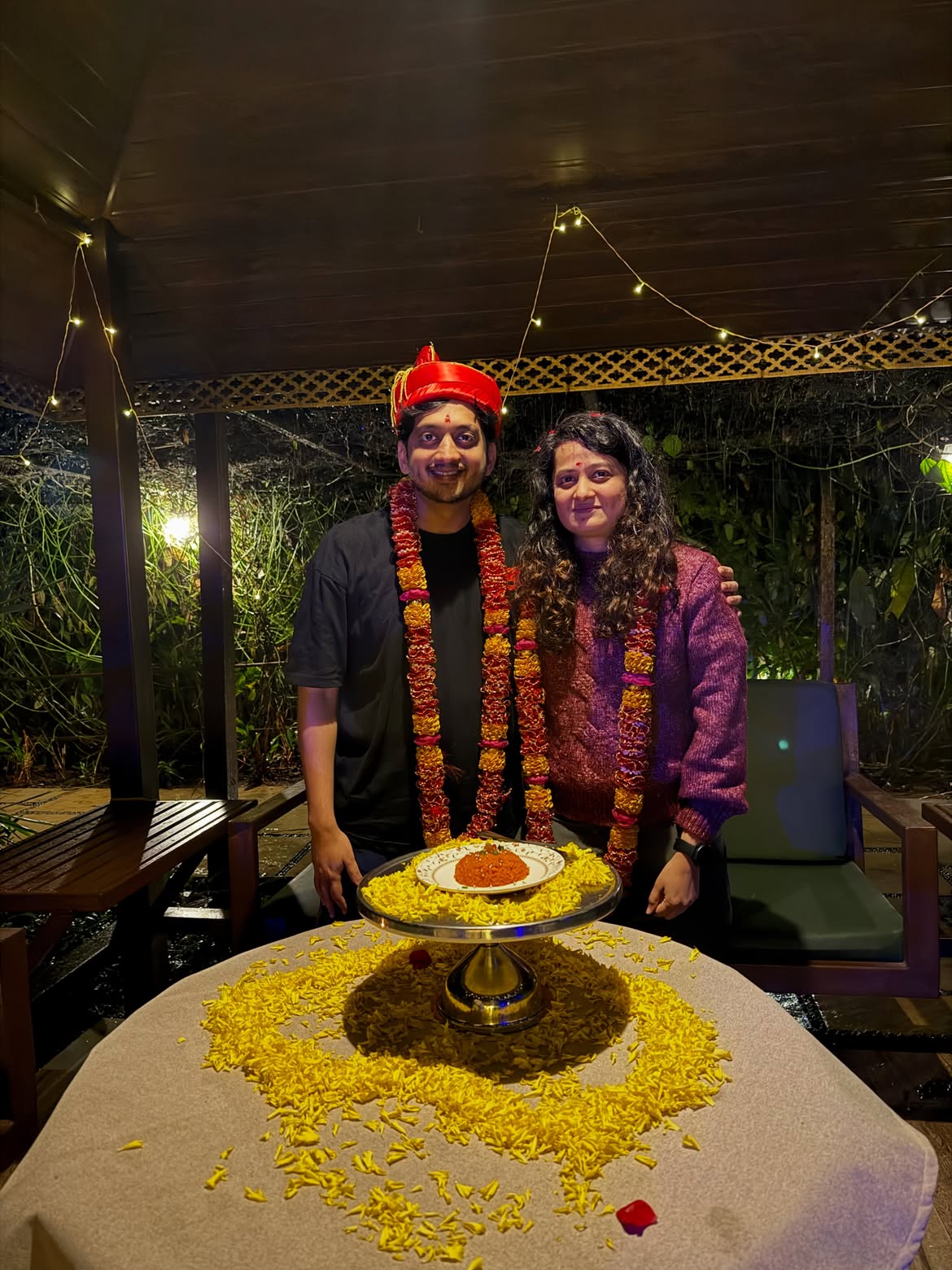 Ameya Wagh anniversary celebration photos