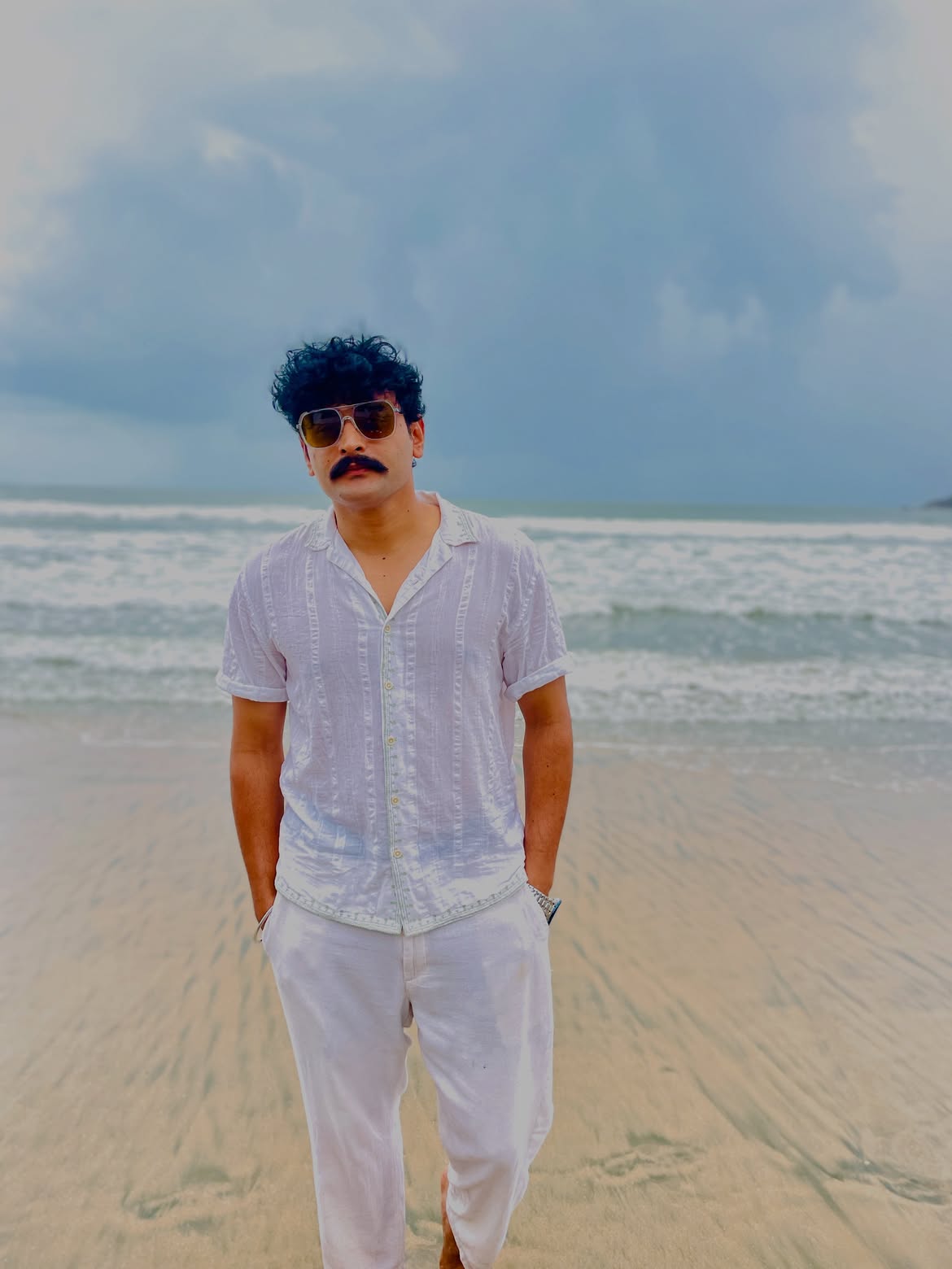 Sumit Pusavale Goa trip with wife