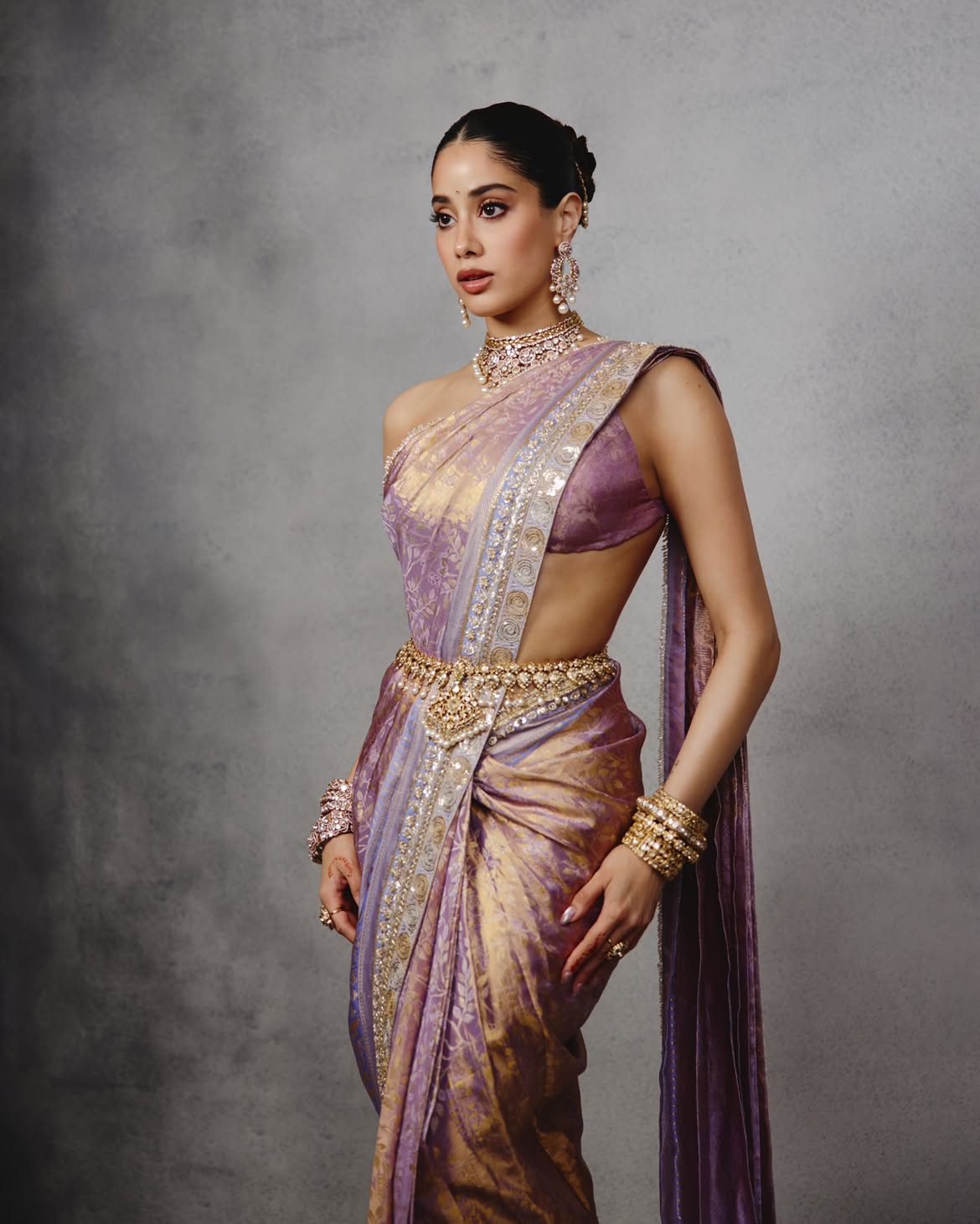 Janhvi Kapoor Anshula Kapoor wedding reception look