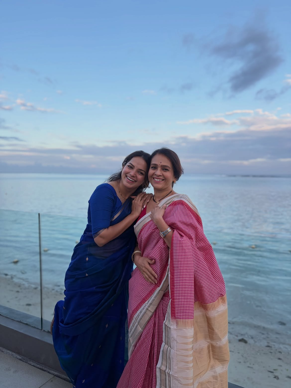 Titeekshaa Tawde green saree photos