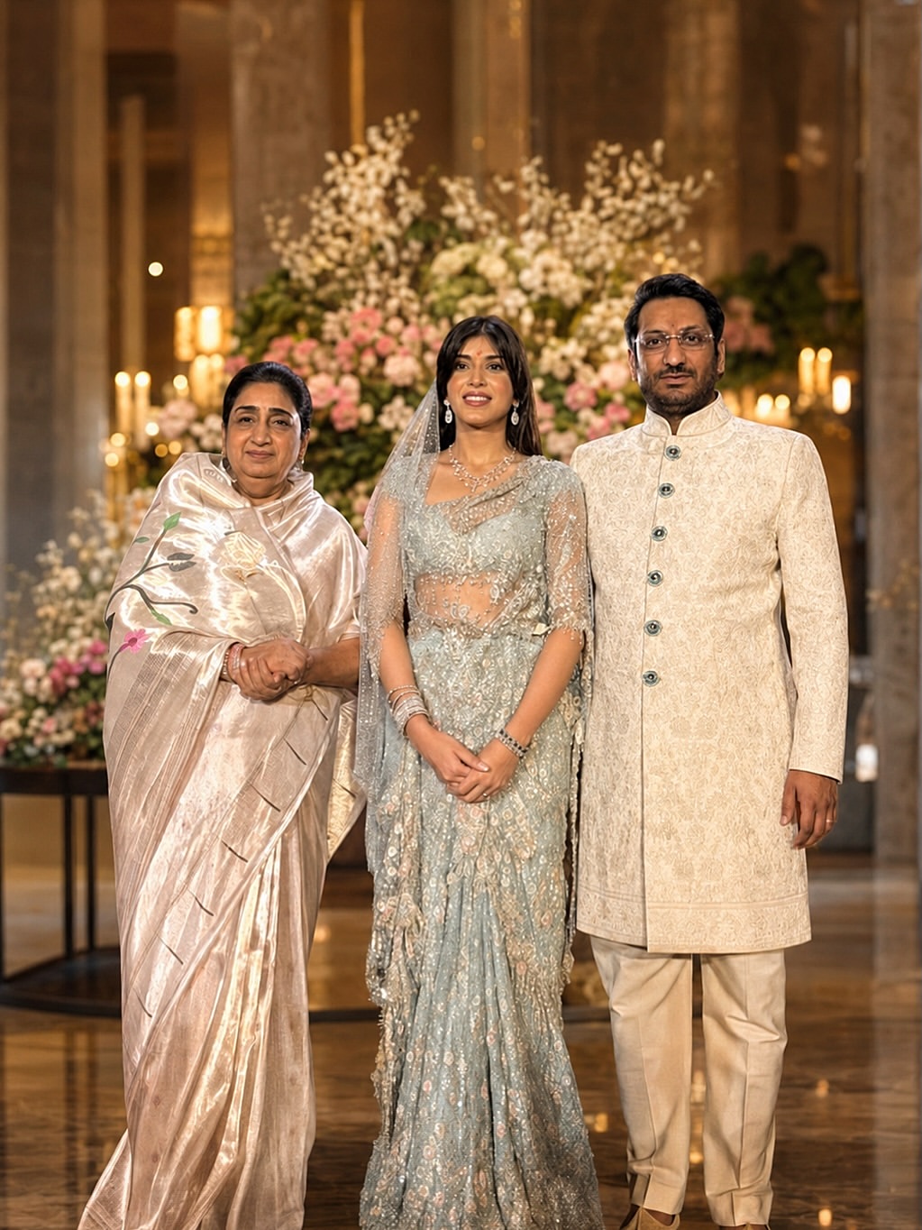 Parth Pawar Kayinaat Dara engagement photos