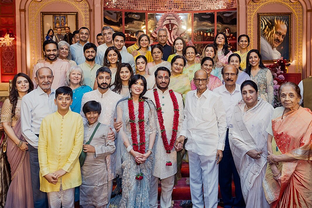 Parth Pawar engagement photo