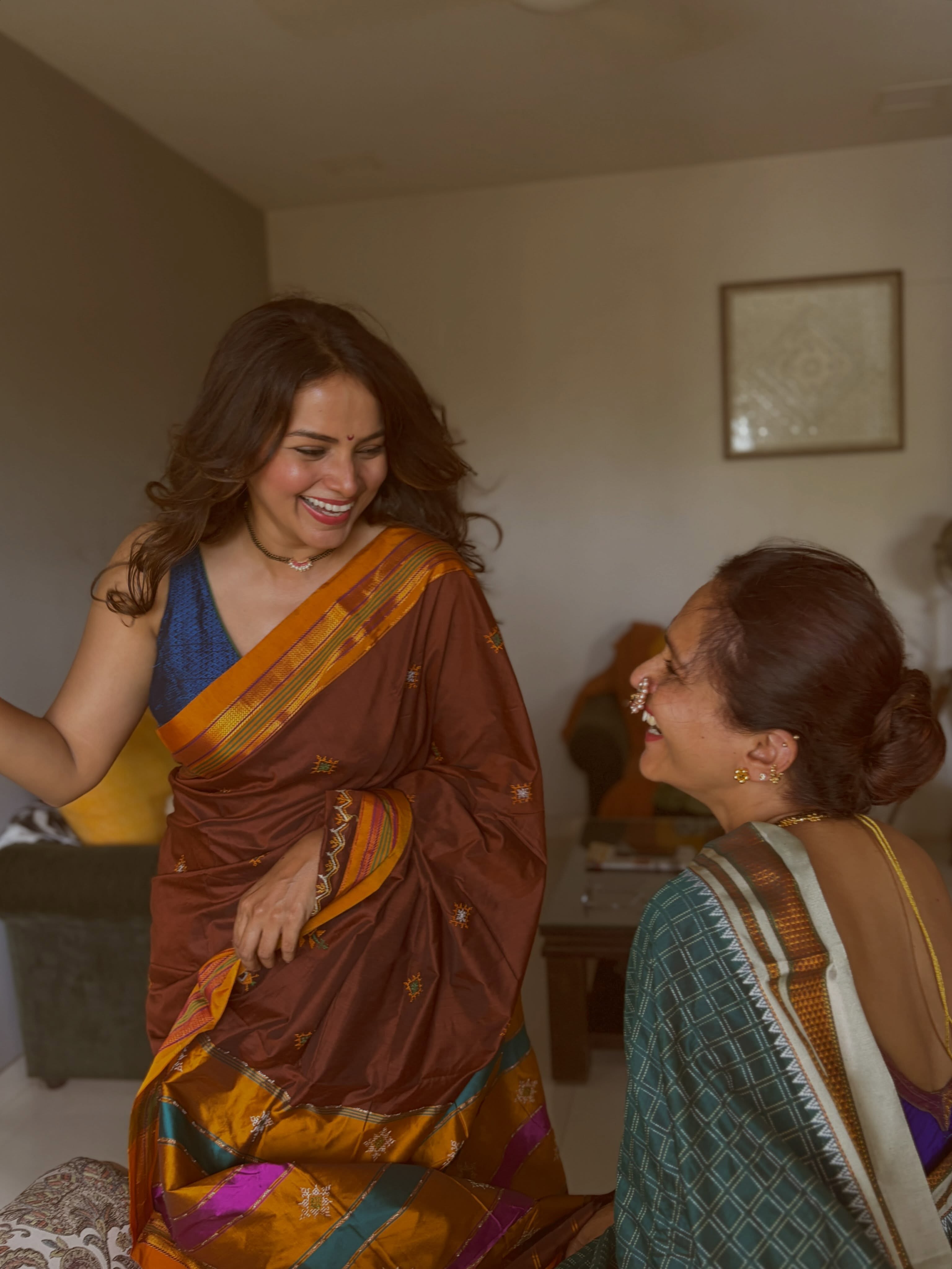 Aishwarya Narkar Titeekshaa Tawde Saree Look
