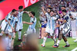 Lionel messi Argentina beat Switzerland by 3 1 qualifies in fifa world cup semi final julian alvarez